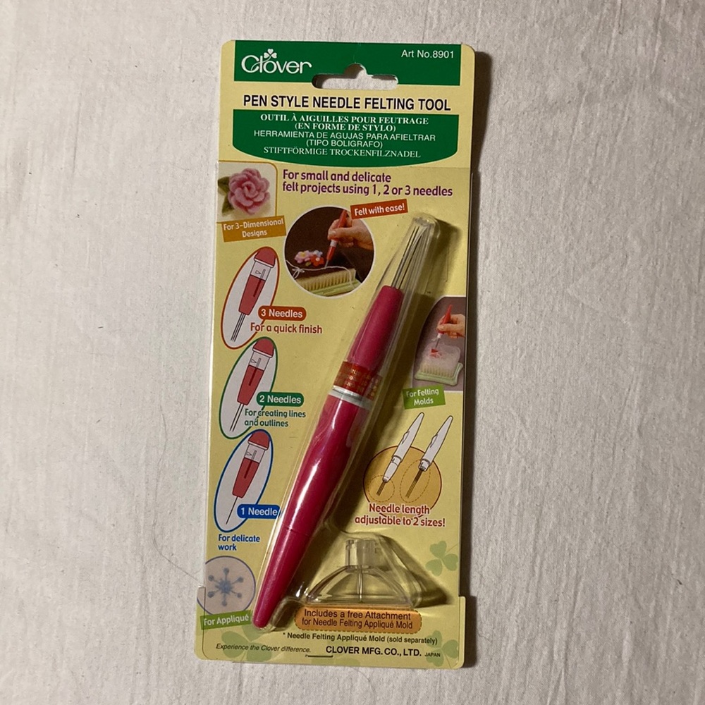 Pen style needle felting tool